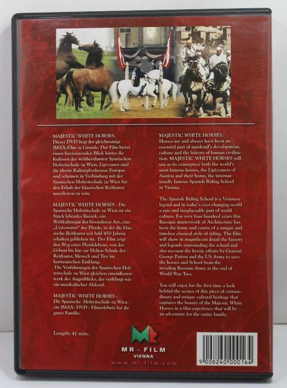 Majestic White Horses Spanish Riding School of Vienna DVD