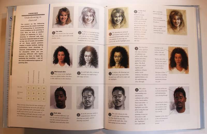 How To Paint Skin Tones by James Horton Hardcover Book