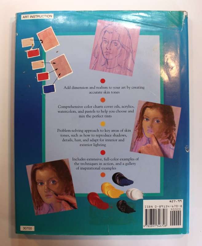 How To Paint Skin Tones by James Horton Hardcover Book