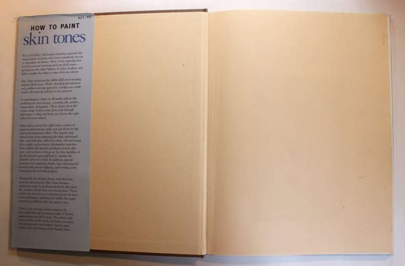 How To Paint Skin Tones by James Horton Hardcover Book