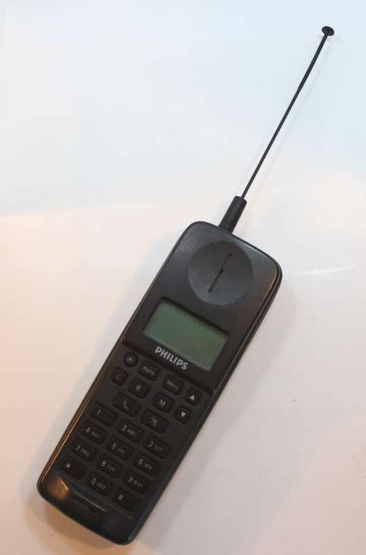 Four Vintage Philips PR 810 Cellphones 1992.