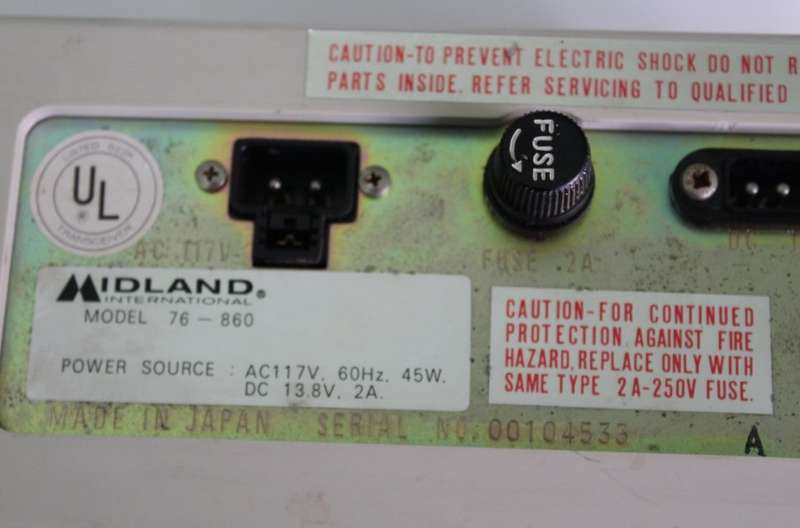 Midland International 76-860 CB Base Station 1978 Transciever