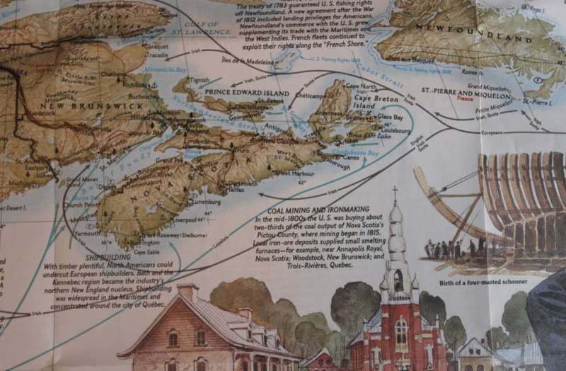 National Geographic Folded Map of Northern Approaches February 1985