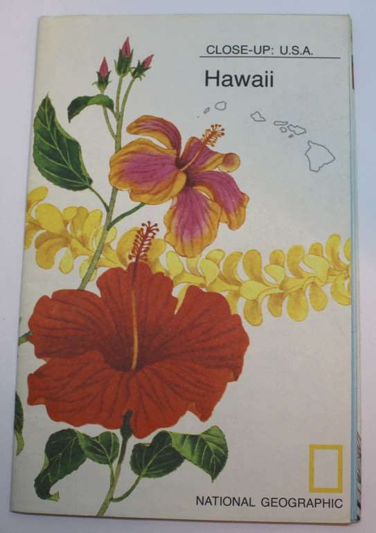 National Geographic Folded Map of Hawaii, April 1976