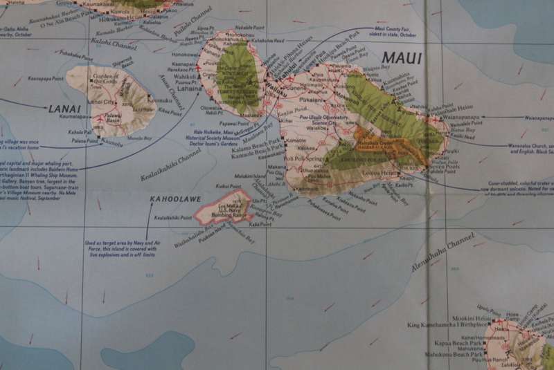 National Geographic Folded Map of Hawaii, April 1976
