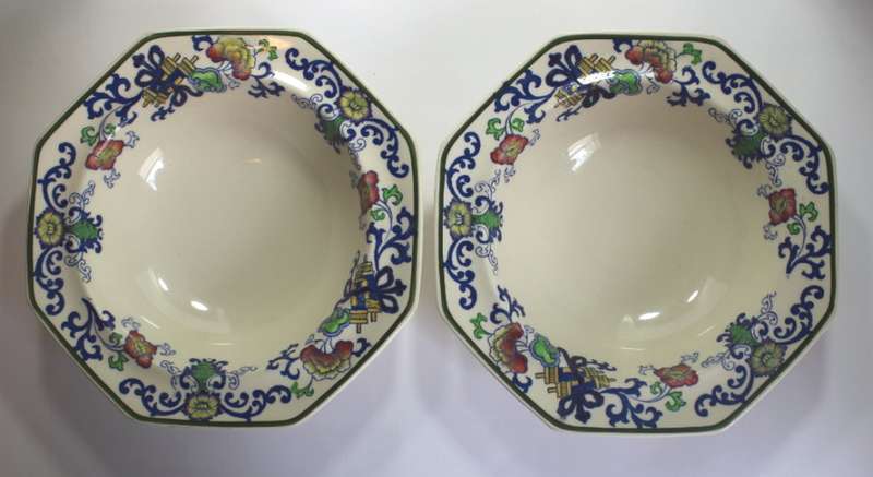 Vintage Royal Doulton Nankin Pattern 2 x Dessert Bowls