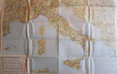AA Touring Map Of Western Europe Folded Map 2nd Revised Edition 1976