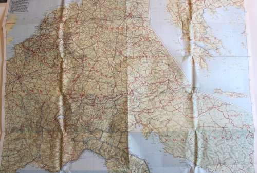 AA Touring Map Of Western Europe Folded Map 2nd Revised Edition 1976
