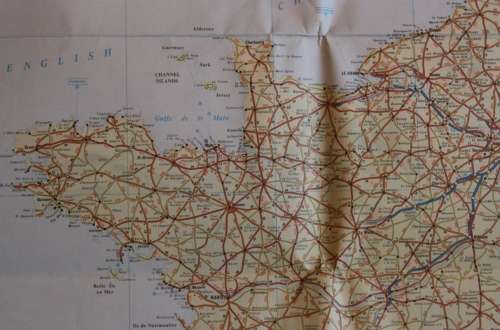 AA Touring Map Of Western Europe Folded Map 2nd Revised Edition 1976