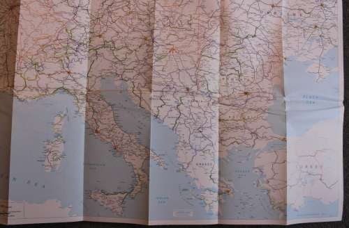Thomas Cook Rail Map Europe 18th Edition Folded Map 2011