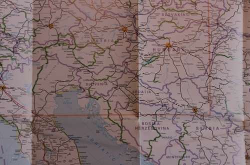 Thomas Cook Rail Map Europe 18th Edition Folded Map 2011