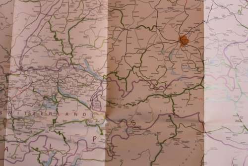 Thomas Cook Rail Map Europe 18th Edition Folded Map 2011