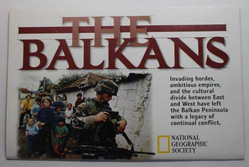 National Geographic Folded Map of The Balkans 1999