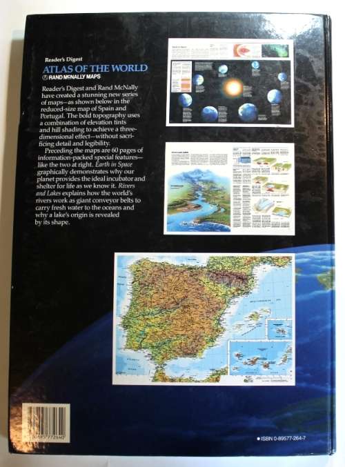 Readers Digest Atlas Of The World Rand McNally Maps 1987.