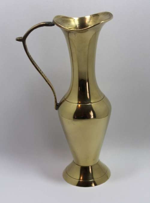 Solid Brass Miniature Urn Made In India.