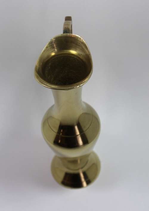 Solid Brass Miniature Urn Made In India.