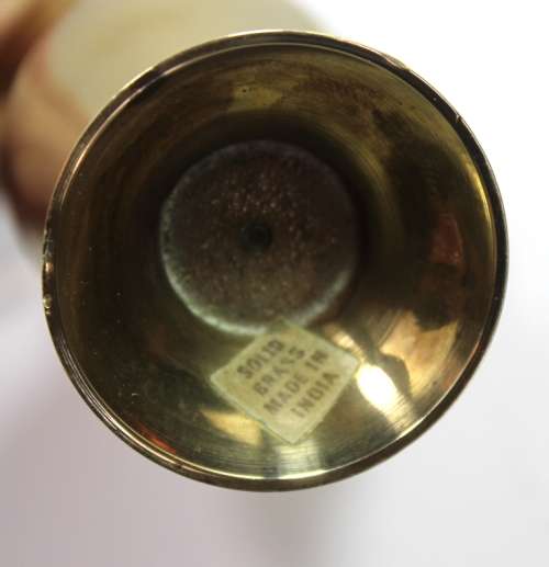 Solid Brass Miniature Urn Made In India.