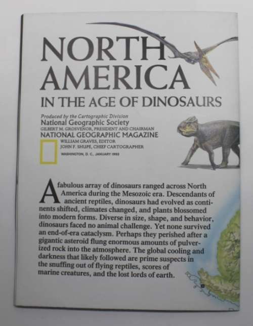 National Geographic Folded Map of Dawn on the Delta Jan 1993