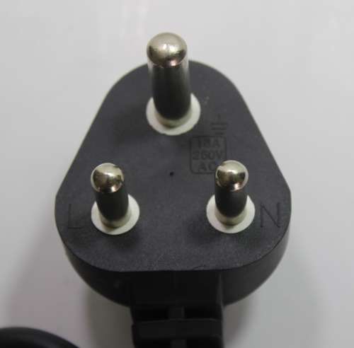 1 x Computer Power Cable Black Plug to Kettle Plug IEC 20 1.8m