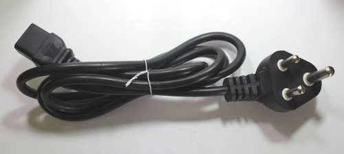 1 x Computer Power Cable Black Plug to Kettle Plug IEC 20 1.8m