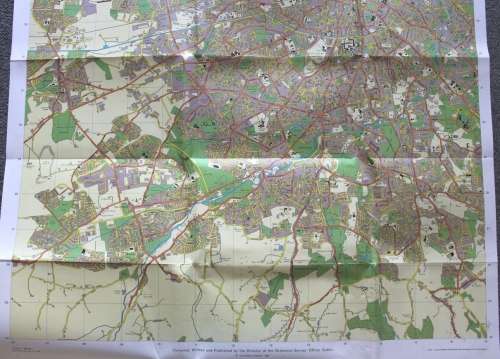 Ordnance Survey Folded Street Map Of Dublin 1984