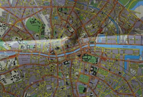 Ordnance Survey Folded Street Map Of Dublin 1984