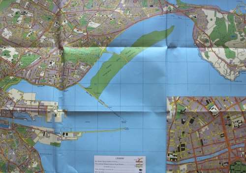 Ordnance Survey Folded Street Map Of Dublin 1984
