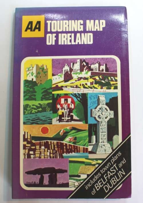 AA Touring Map of Ireland, Folded, 1979