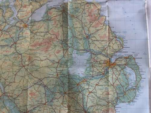 AA Touring Map of Ireland, Folded, 1979