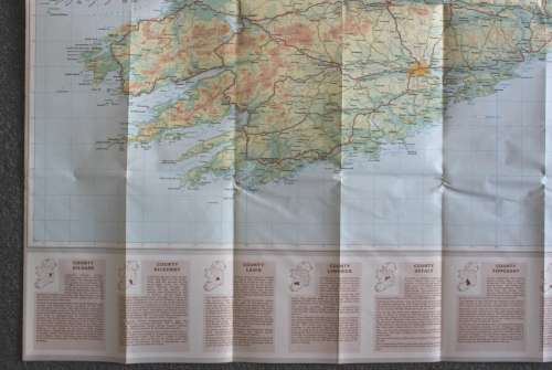 AA Touring Map of Ireland, Folded, 1979