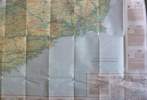 AA Touring Map of Ireland, Folded, 1979