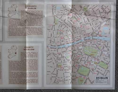 AA Touring Map of Ireland, Folded, 1979