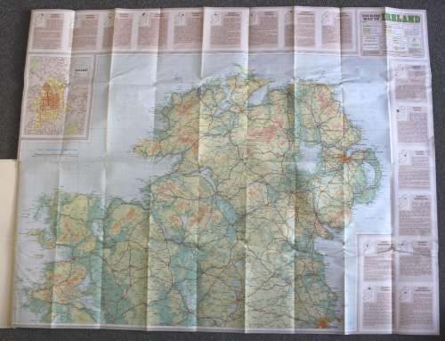 AA Touring Map of Ireland, Folded, 1979