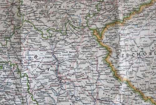 National Geographic Folded Map of A Travelers Map of Germany Sept 1991