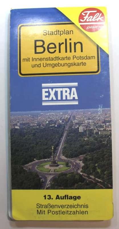 Stadtplan Berlin by Falk Plan Folded Map 1998