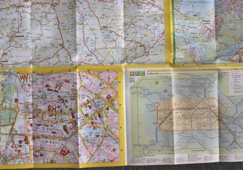 Stadtplan Berlin by Falk Plan Folded Map 1998