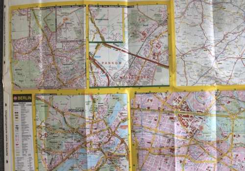 Stadtplan Berlin by Falk Plan Folded Map 1998