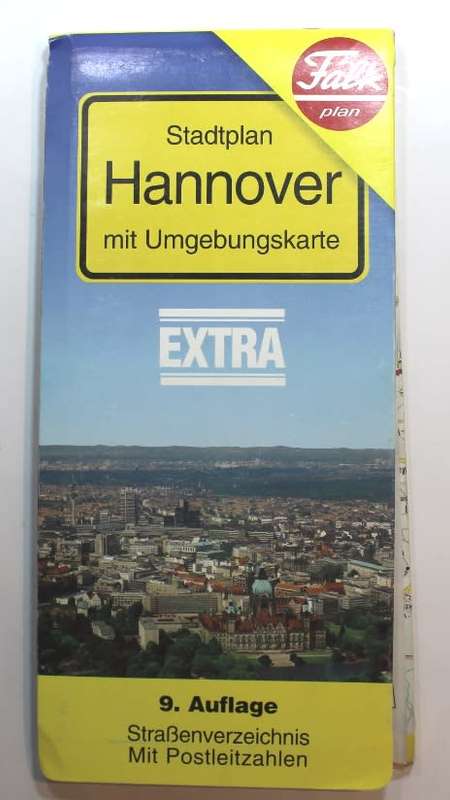 Stadtplan Hannover by Falk Plan Folded Map 1996