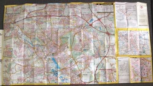 Stadtplan Hannover by Falk Plan Folded Map 1996
