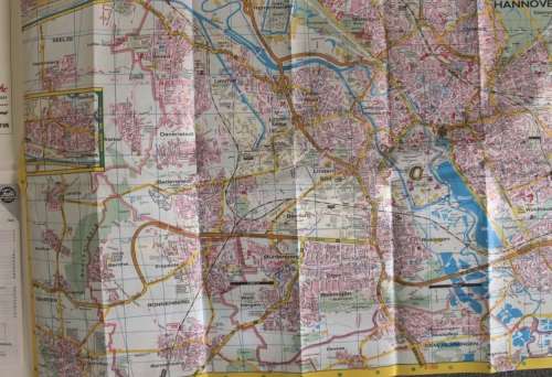 Stadtplan Hannover by Falk Plan Folded Map 1996