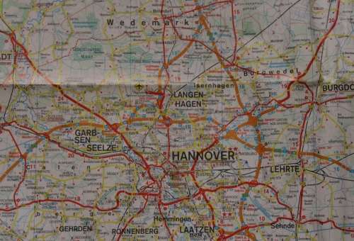 Die General Karte Niedersachsen Sud und Hessen Nord Folded Map 2002