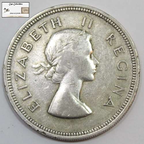 South Africa 2 1/2 Shilling 1957 Coin F12