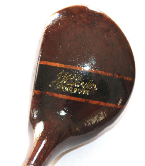 Vintage J H Taylor Cynosure Driver and Fairway 3 Wood Pair Circa 1930's.