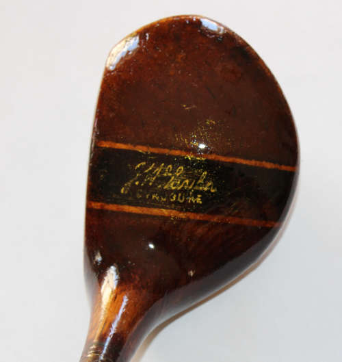 Vintage J H Taylor Cynosure Driver and Fairway 3 Wood Pair Circa 1930's.