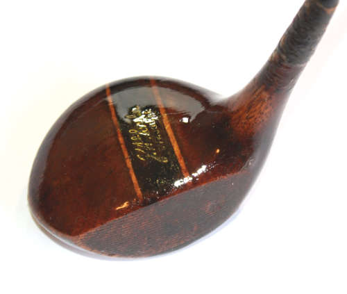 Vintage J H Taylor Cynosure Driver and Fairway 3 Wood Pair Circa 1930's.