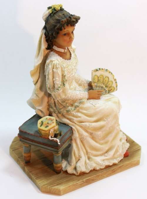 Leonardo Collection - Brides Silk and Lace Figurine by Christine Haworth