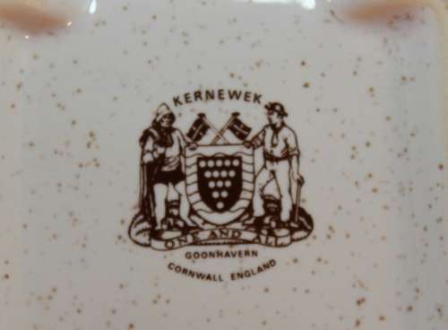 Kernewek One and All Decorative Miniature Porcelain Fruit Basket, Cornish Pottery