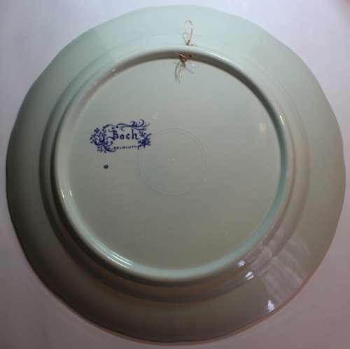 Boch Belgium Galleon Ship Charger Plate