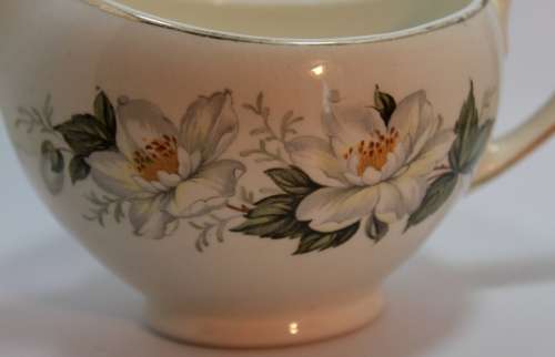 Vintage Alfred Meakin Oriental Floral Pattern Milk Jug