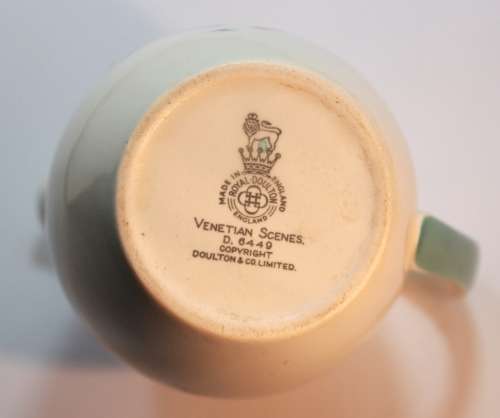 Royal Doulton #D.6449 Venetian Scenes Creamer